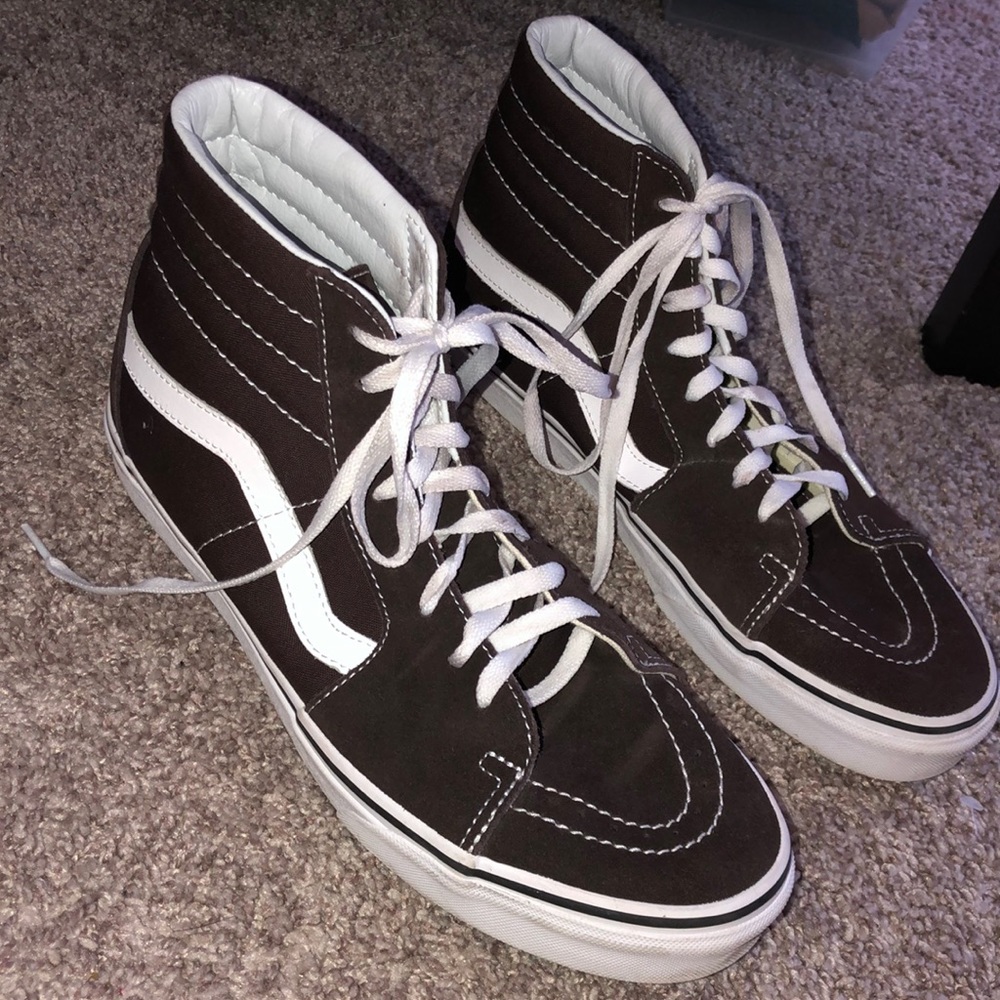 Dark Brown Sk8 High Tops!